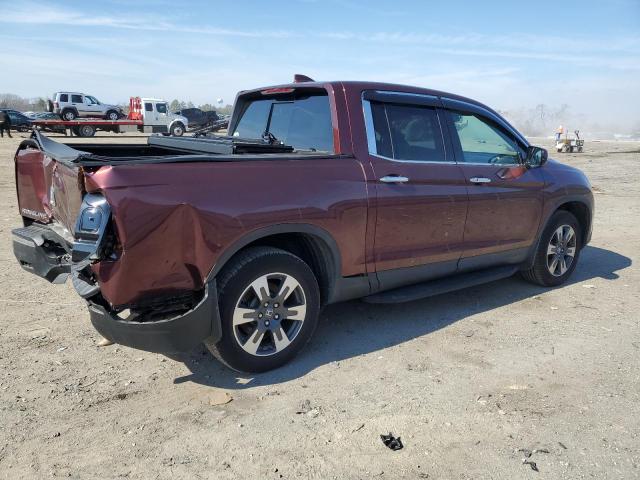 5FPYK3F70JB010511 - 2018 HONDA RIDGELINE RTL MAROON photo 3