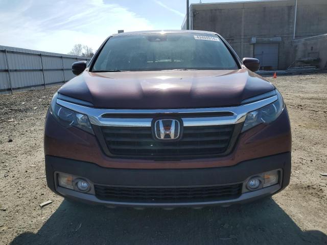 5FPYK3F70JB010511 - 2018 HONDA RIDGELINE RTL MAROON photo 5