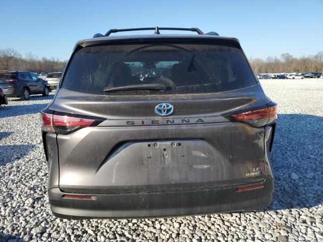 5TDBRKEC2MS011078 - 2021 TOYOTA SIENNA LE GRAY photo 6