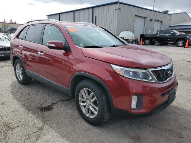 5XYKT4A7XEG526656 - 2014 KIA SORENTO LX RED photo 4