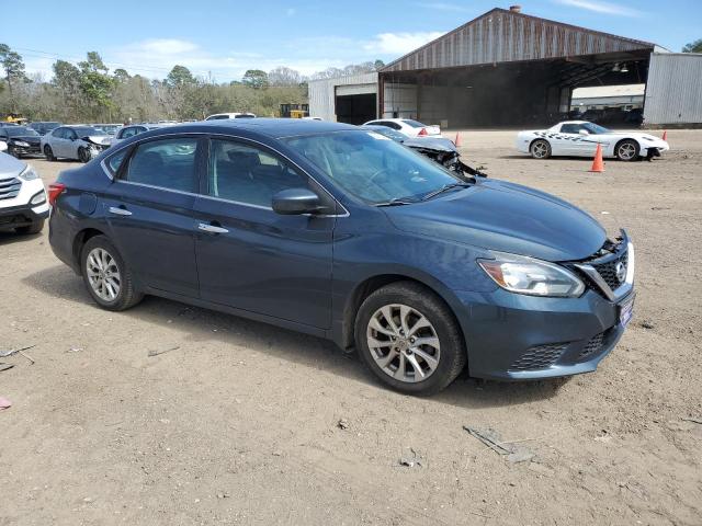 3N1AB7AP4HY234651 - 2017 NISSAN SENTRA S BLUE photo 4