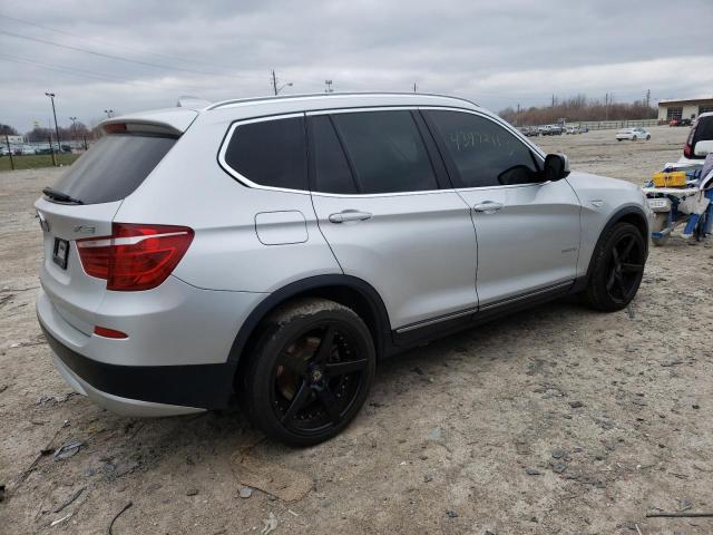 5UXWX5C53BL709838 - 2011 BMW X3 XDRIVE28I SILVER photo 3