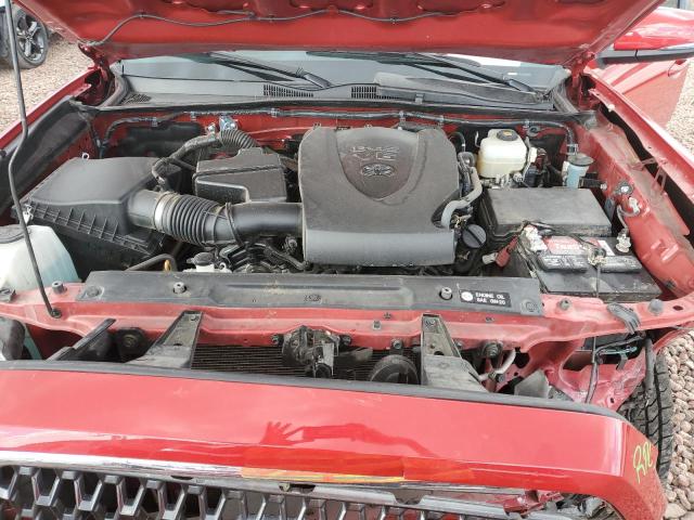 5TFCZ5AN1JX161847 - 2018 TOYOTA TACOMA DOUBLE CAB RED photo 11