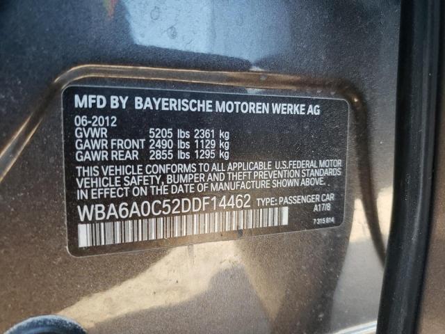 WBA6A0C52DDF14462 - 2013 BMW 640 I TAN photo 12