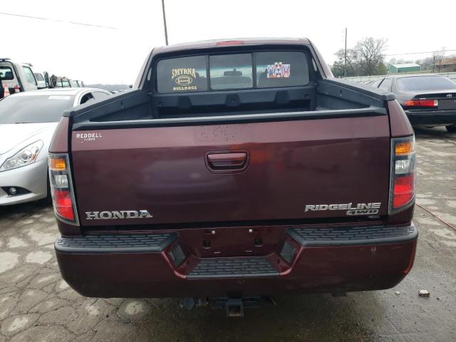 2HJYK16447H536528 - 2007 HONDA RIDGELINE RTS MAROON photo 6