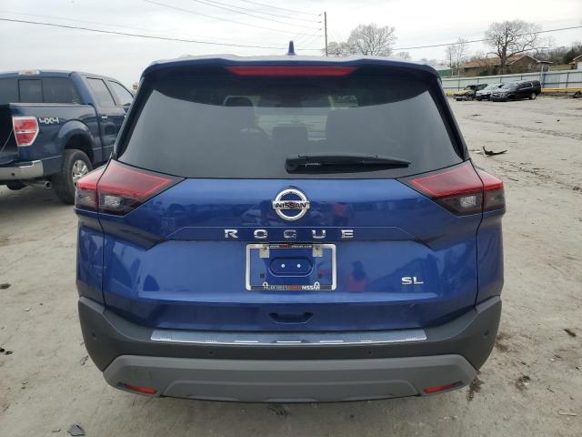 5N1AT3CA8MC842070 - 2021 NISSAN ROGUE SL BLUE photo 6