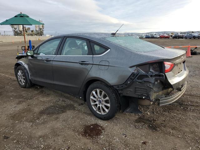 3FA6P0G78GR281540 - 2016 FORD FUSION S GRAY photo 2