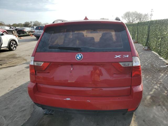 WBXPC93418WJ20295 - 2008 BMW X3 3.0SI RED photo 6