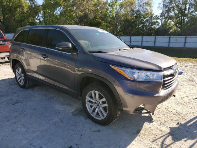 5TDZARFH2GS020666 - 2016 TOYOTA HIGHLANDER LE GRAY photo 4