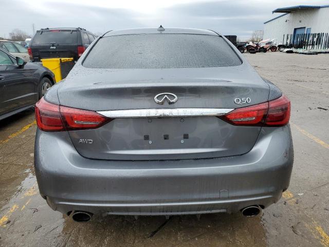 JN1EV7AR7JM437097 - 2018 INFINITI Q50 LUXE GRAY photo 6