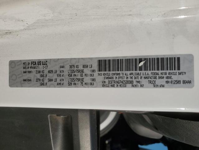 3C6TRVNG7HE528389 - 2017 RAM PROMASTER 1500 STANDARD WHITE photo 13