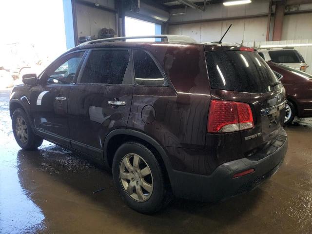 5XYKT4A14BG104373 - 2011 KIA SORENTO BASE BURGUNDY photo 2