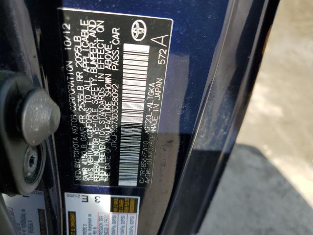 JTKJF5C73D3058092 - 2013 TOYOTA SCION TC 蓝色 照片 12