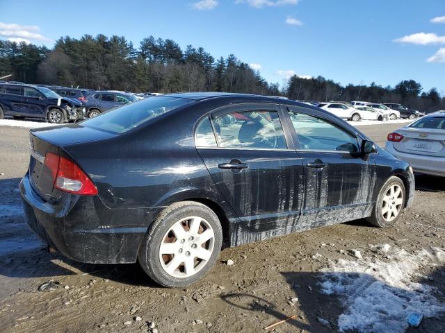 2HGFA1F59BH307232 - 2011 HONDA CIVIC LX BLACK photo 3