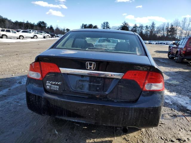 2HGFA1F59BH307232 - 2011 HONDA CIVIC LX BLACK photo 6