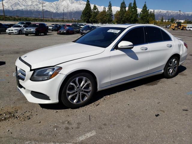 55SWF4JB5JU266356 - 2018 MERCEDES-BENZ C 300 WHITE photo 1