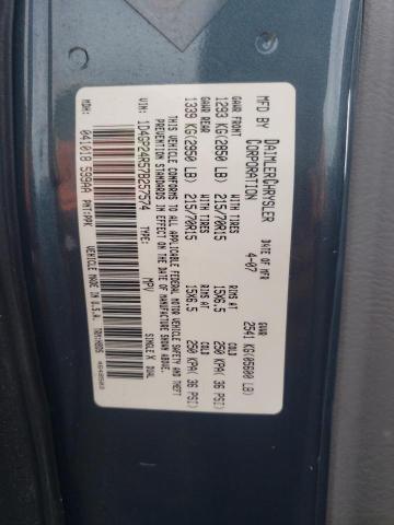 1D4GP24R57B257574 - 2007 DODGE GRAND CARA SE GREEN photo 12