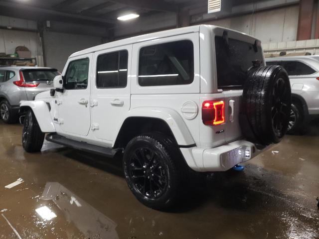 1C4JJXP67MW786385 - 2021 JEEP WRANGLER U SAHARA 4XE WHITE photo 2