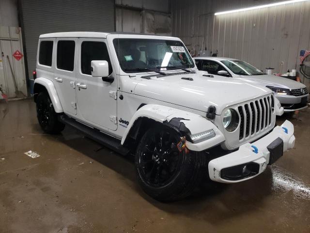 1C4JJXP67MW786385 - 2021 JEEP WRANGLER U SAHARA 4XE WHITE photo 4