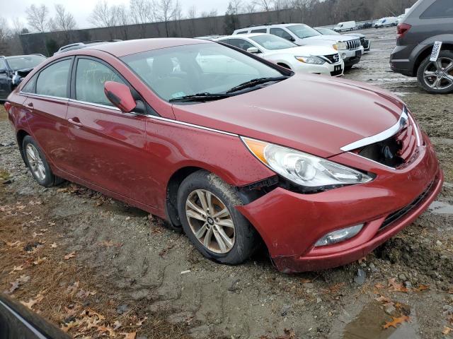 5NPEB4AC3DH615389 - 2013 HYUNDAI SONATA GLS BURGUNDY photo 4