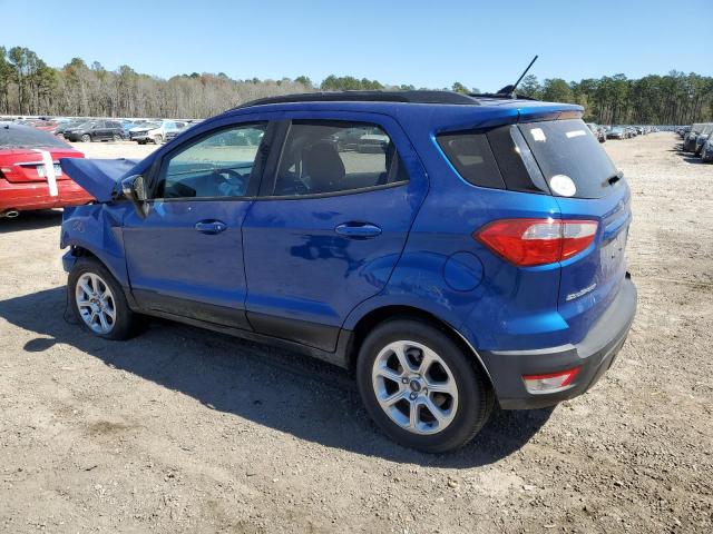 MAJ3S2GEXKC281610 - 2019 FORD ECOSPORT SE BLUE photo 2