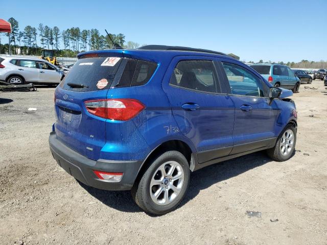 MAJ3S2GEXKC281610 - 2019 FORD ECOSPORT SE BLUE photo 3