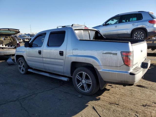 5FPYK1F79DB007700 - 2013 HONDA RIDGELINE SPORT SILVER photo 2