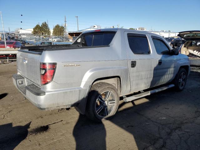 5FPYK1F79DB007700 - 2013 HONDA RIDGELINE SPORT SILVER photo 3