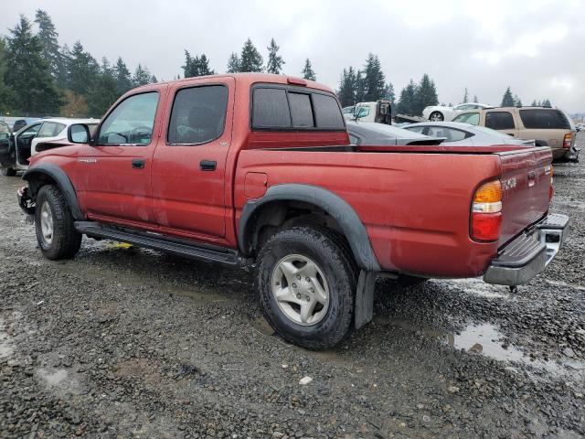 5TEGN92N11Z820926 - 2001 TOYOTA TACOMA DOUBLE CAB PRERUNNER RED photo 2