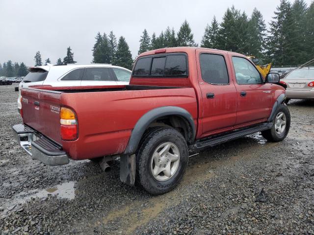 5TEGN92N11Z820926 - 2001 TOYOTA TACOMA DOUBLE CAB PRERUNNER RED photo 3