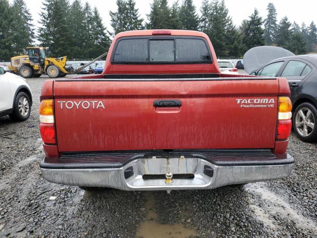 5TEGN92N11Z820926 - 2001 TOYOTA TACOMA DOUBLE CAB PRERUNNER RED photo 6