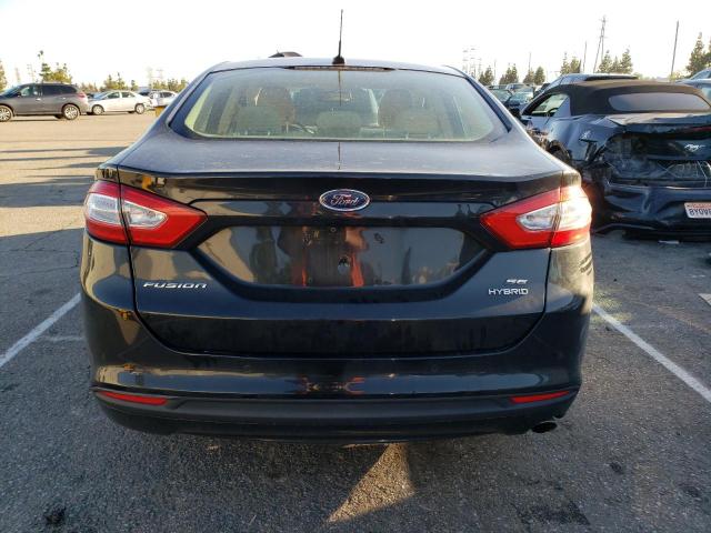 3FA6P0LU0DR379792 - 2013 FORD FUSION SE HYBRID BLACK photo 6