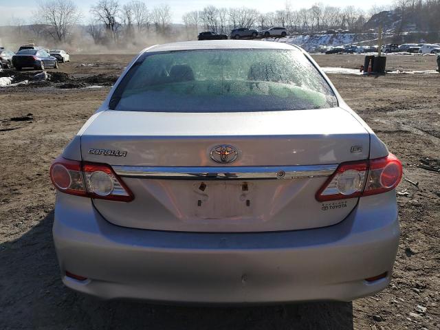 2T1BU4EEXCC845649 - 2012 TOYOTA COROLLA BASE SILVER photo 6