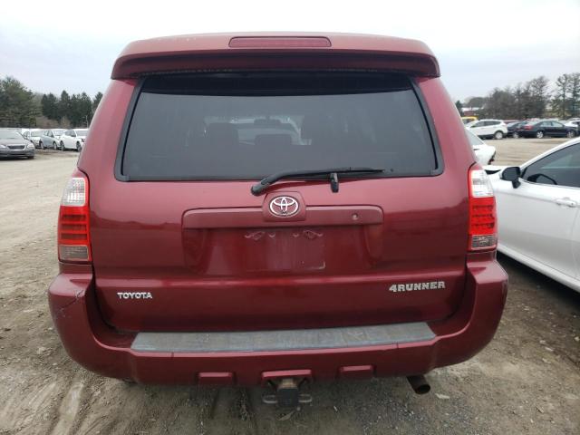 JTEBU14R368054815 - 2006 TOYOTA 4RUNNER SR5 BURGUNDY photo 6