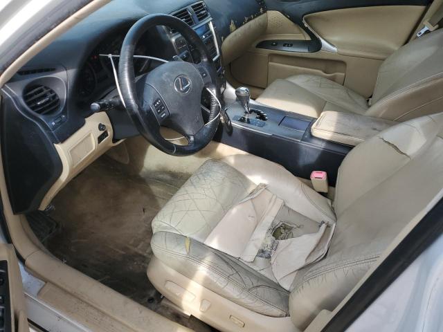 JTHBK262765004435 - 2006 LEXUS IS 250 WHITE photo 7