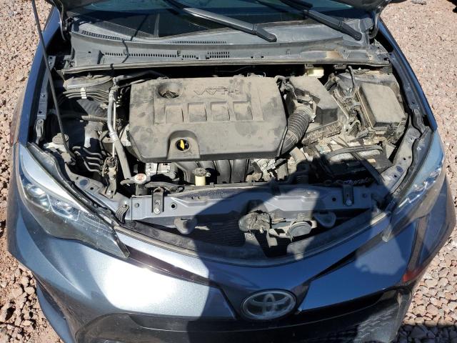 2T1BURHE5HC836258 - 2017 TOYOTA COROLLA L GRAY photo 11