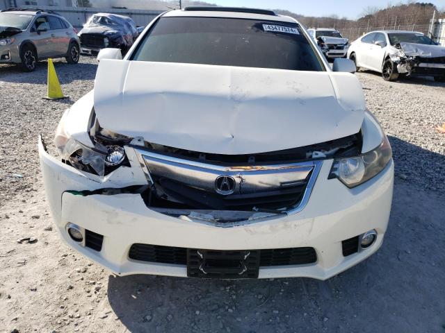 JH4CU2F66BC007298 - 2011 ACURA TSX WHITE photo 5