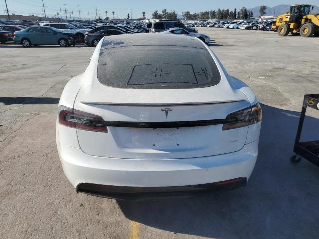 5YJSA1E65MF438786 - 2021 TESLA MODEL S Սպիտակ լուսանկար 6