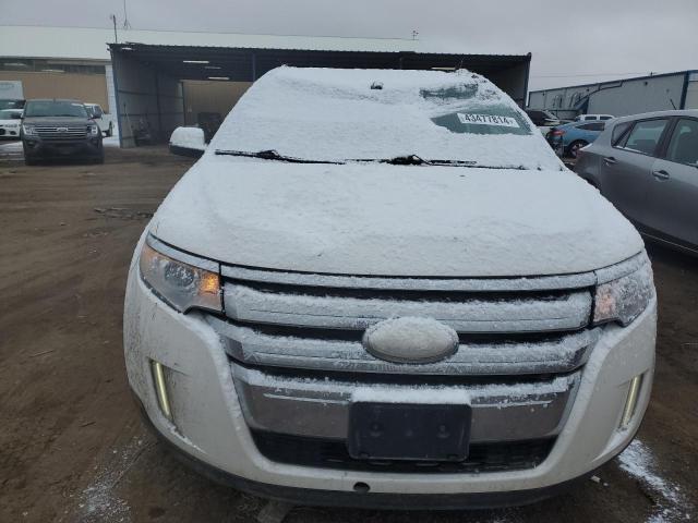 2FMDK4JC1DBB87423 - 2013 FORD EDGE SEL WHITE photo 5