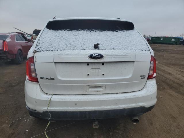 2FMDK4JC1DBB87423 - 2013 FORD EDGE SEL WHITE photo 6