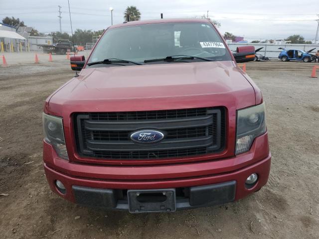 1FTFW1CF6EKF47588 - 2014 FORD F150 SUPERCREW BURGUNDY photo 5