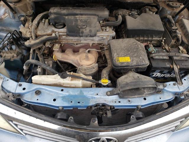 4T4BF1FK5CR245901 - 2012 TOYOTA CAMRY BASE BLUE photo 11