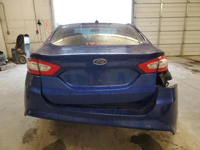 3FA6P0HD4ER119826 - 2014 FORD FUSION SE BLUE photo 6