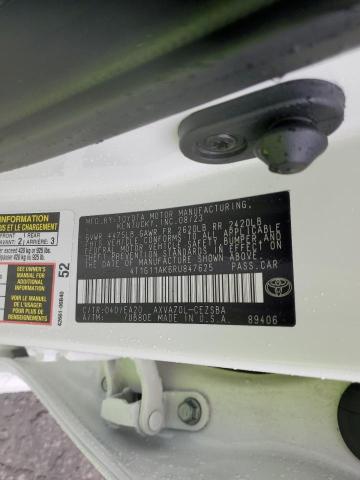 4T1G11AK6RU847625 - 2024 TOYOTA CAMRY SE NIGHT SHADE WHITE photo 12