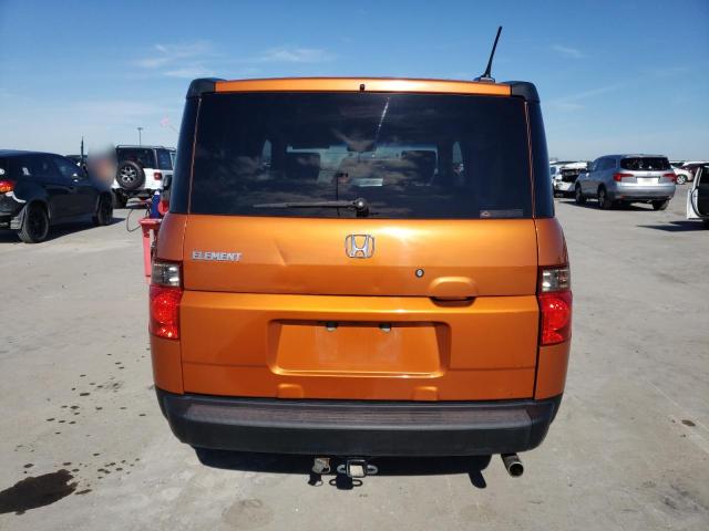 5J6YH18738L011372 - 2008 HONDA ELEMENT EX ORANGE photo 6