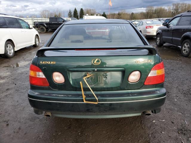 JT8BH68X3W0008283 - 1998 LEXUS GS 400 GREEN photo 6