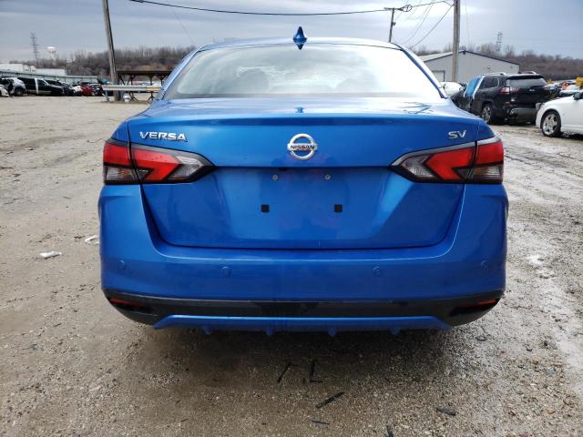 3N1CN8EV6LL872811 - 2020 NISSAN VERSA SV BLUE photo 6