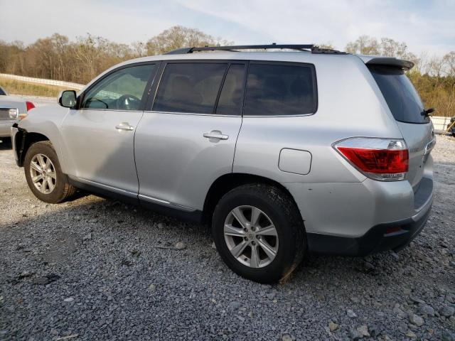 5TDBK3EH6BS074400 - 2011 TOYOTA HIGHLANDER BASE SILVER photo 2