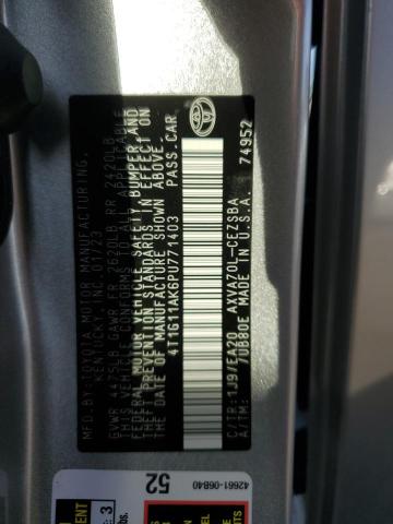 4T1G11AK6PU771403 - 2023 TOYOTA CAMRY SE NIGHT SHADE SILVER photo 13