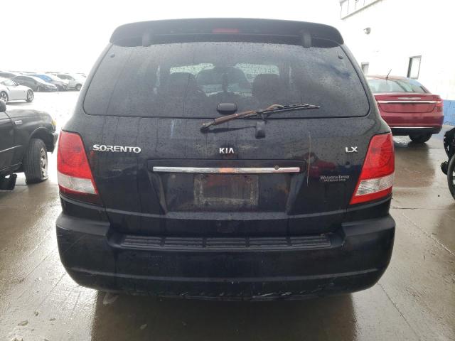 KNDJC733455379976 - 2005 KIA SORENTO EX BLACK photo 6